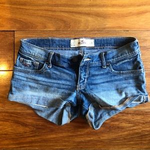Hollister low rise denim shorts